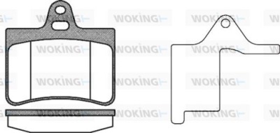 Woking p930320 тормозные колодки тормозные фото №1
