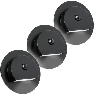 3x OŚWIETLENIE SCHODOWE PODŁOGOWE LAMPKI LED OPRAWA PODTYNKOWA WPUSZCZANA