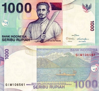 # INDONEZJA - 1000 RUPII - 2013 - P-141 - UNC