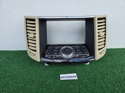 Infiniti fx qx70 панель радио рамка впуск 28395-1dr2d k91/660xx фото №1