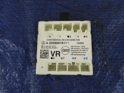 Модуль дверь mercedes w205 w253 a2059001611 фото №1