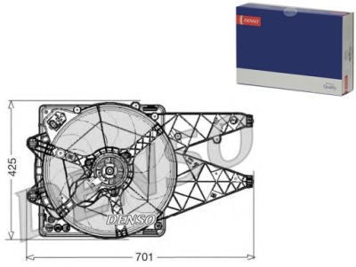 Denso der01030 вентилятор, охлаждение двигателя фото №1