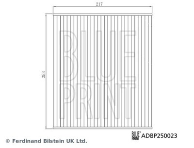 ФІЛЬТР САЛОНУ BLUE PRINT ADBP250023