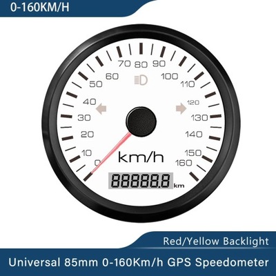 WATERPROOF 85MM GPS SPEEDOMETER 0-125 MPH 0-160 MPH 0-200 MPH PARA SN~76930  