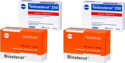 2x Megabol Biosterol 30 kapsułek + Testosterol 250 30 kapsułek
