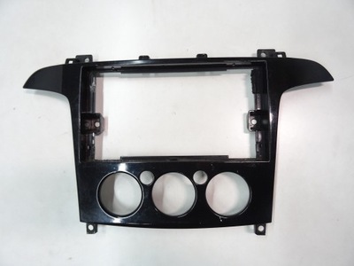 Ford s-max mk1 galaxy mk3 рамка защита радио консоли piano black фото №1