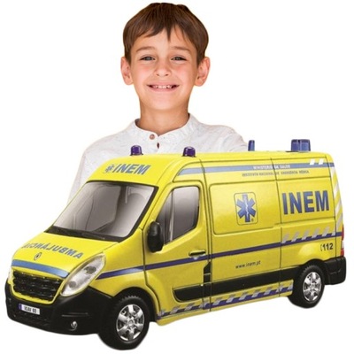 BBURAGO Renault Master Ambulans Straż 1:50 FAJNY
