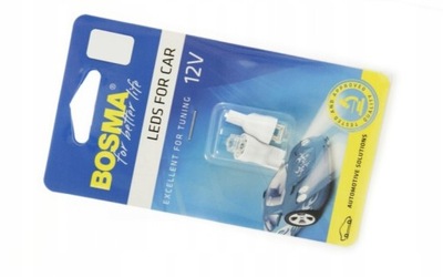 ЛАМПОЧКА BOSMA 12V 1XLED T10 WHITE 6000K DIAMOND BL