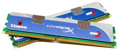 Pamięć RAM DDR2 2GB (2x1GB) KINGSTON HyperX KHX6400D2LLK2/2G 800MHz CL4