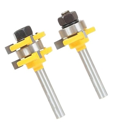 8mm Shank 3 Tooth Router Bits and Groove