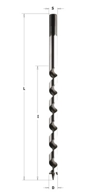 535.180.51 Wiertło P HS D=18 I=360 L=460 S=hexagon