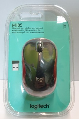 Myszka bezprzewodowa Logitech M-185 Jak nowa Oryginalnie zapakowana