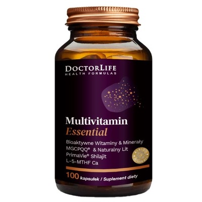 Doctor Life Multivitamin Essential bioaktywne witaminy & minerały suple P1