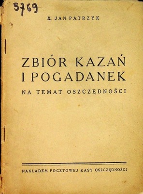 Zbiór kazań i pogadanek ok.1934 r.