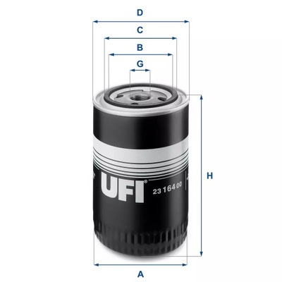 UFI 23.164.00 ФИЛЬТР МАСЛА