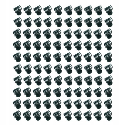 KLIPSY SPINKI DO ROŚLIN STORCZYKÓW CIEMNOZIELONE 100 SZT