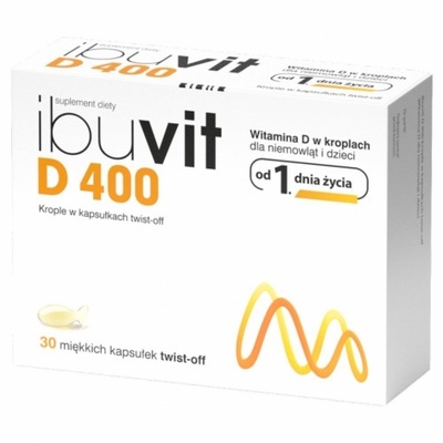 Ibuvit D 400 j.m. witamina D dla niemowląt i dzieci 30 kapsułek