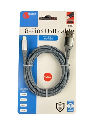 Kabel USB 8 - Pins 1,5 m mocny Lightning Iphone