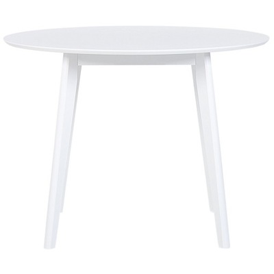 Stół do jadalni okrągły ⌀ 100 cm biały ROXB
