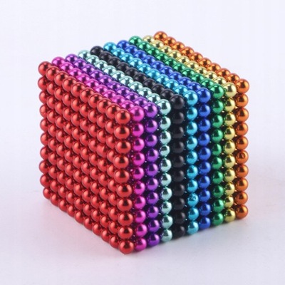 3mm kolorowe 1000 kulki magnetyczne