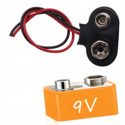 ROSFIX KONEKTOR ADAPTER BATERII 9V DC ZATRZASK BATERIA 9V