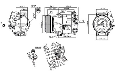 NISSENS КОМПРЕССОР КОНДИЦИОНЕРА CHEVROLET CRUZE OPEL ASTRA J ASTRA J