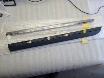 Vw passat b8 молдинг двері лівий задня хром 3g0853777 nowa оригінал фото №1