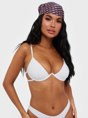 X4F325 MISSGUIDED BIKINI TOP BIAŁY 34 XS