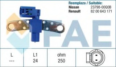 SENSOR REVOLUCIONES DE EJE KORB. RENAULT  