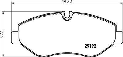 HELLA КОЛОДКИ ТОРМОЗНЫЕ 8DB 355 005-521