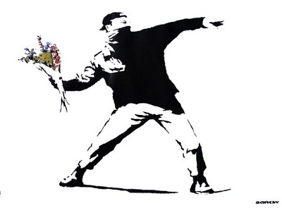 Banksy Zamieszki - plakat