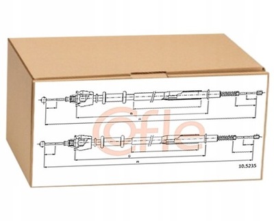 ТРОС ТОРМОЗА РУЧНОГО ЗАД L=P ROVER 75 2.5 4.6 V8