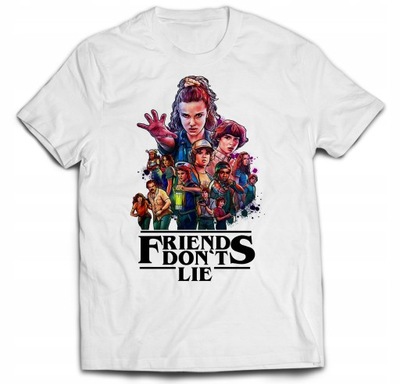 KOSZULKA STRANGER THINGS FRIENDS DON'T LIE 12 LAT