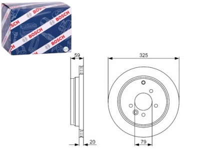 Гальмівні диски гальмівні 2szt. задня land rover discovery iii discovery iv фото №1