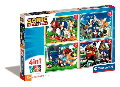 PUZZLE 4W1 SUPER COLOR SONIC 21522