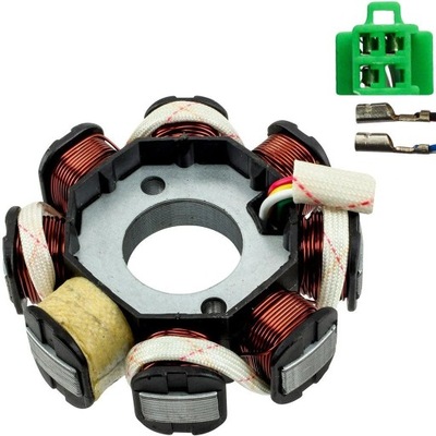 ISKROWNIK STATOR 8 BOBINAS QUAD ATV 150 200 250 TRANSMISIÓN AUTOMÁTICA GY6 EXTERIOR 88MM SR 28MM  