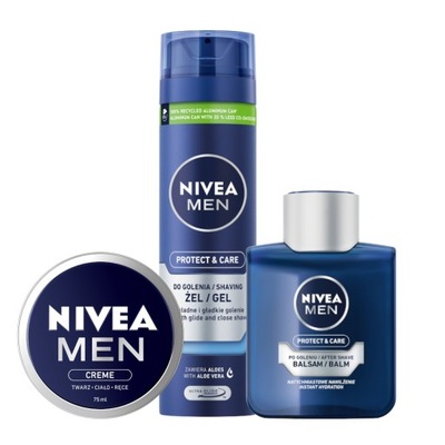 NIVEA MEN Protect Care żel + balsam + krem