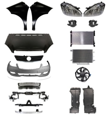 Mercedes benz klasa a w169 04-09 pas решётка радиатора фото №1