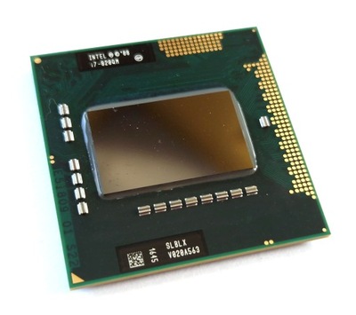 CPU Intel Core i7-820QM 1.733 / 3.067GHz / 8MB