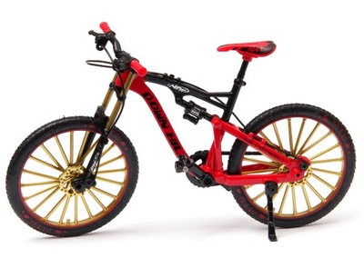 Model roweru rower DOWN HILL 1:10 metal czerwony