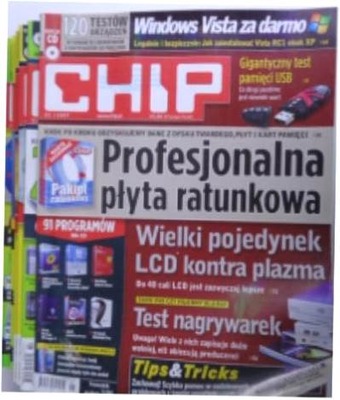 Chip czasopismo nr 1-12 z 2007 roku