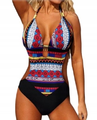 STRÓJ KĄPIELOWY WYSZCZUPLAJĄCY monokini XXL 44