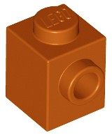 LEGO 87087 BRICK 1x1 MODIFIED DARK ORANGE 25 SZTUK