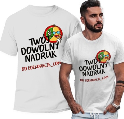 T-SHIRT KOSZULKA Z TWOIM TWOIM NADRUKIEM L