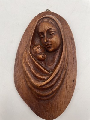 Unikatowa figurka wisząca Madonna z Dzieciątkiem