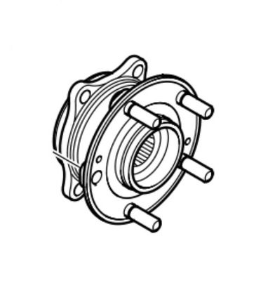 Ступица с подшипник перед hyundai tucson i40 i30n фото №1