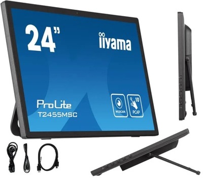Monitor LED iiyama ProLite T2455MSC-B1 23,8" 1920x1080px IPS / PLS