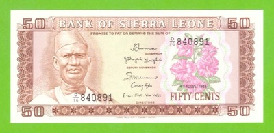 SIERRA LEONE 50 CENTS 1984 P-4e UNC