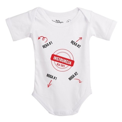 Baby Instructions - Body z instrukcją dla Taty - O