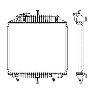 RADUADOR DE AGUA MB MERCEDES MB100 88- NRF 504271  